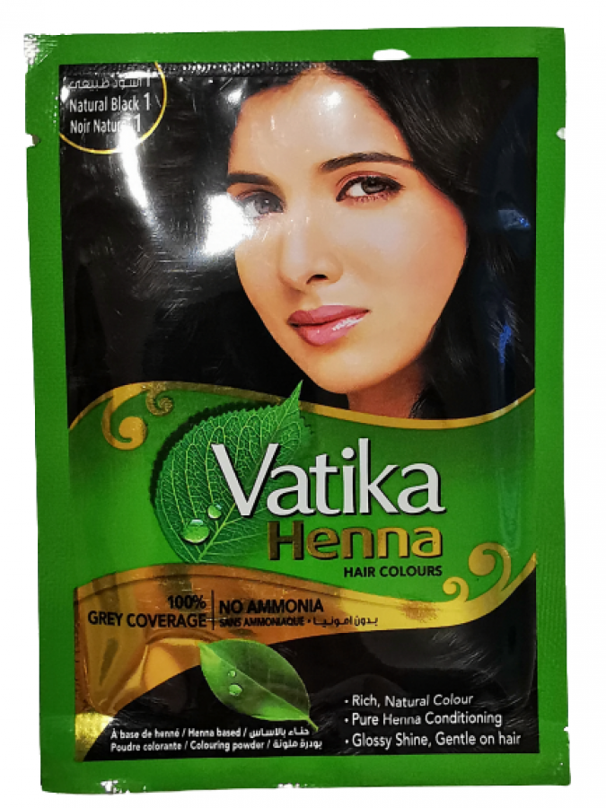 Хна Vatika Natural black, 10 г